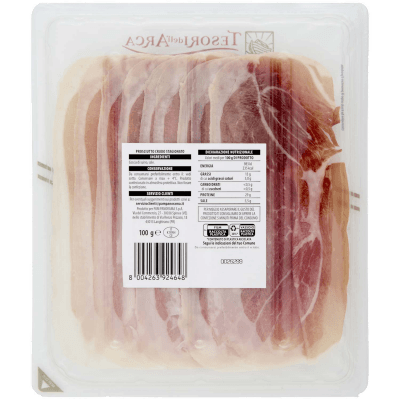 TESORI DELL'ARCA Prosciutto Crudo Stagionatura Minima 14 Mesi 100 g – immagine 11