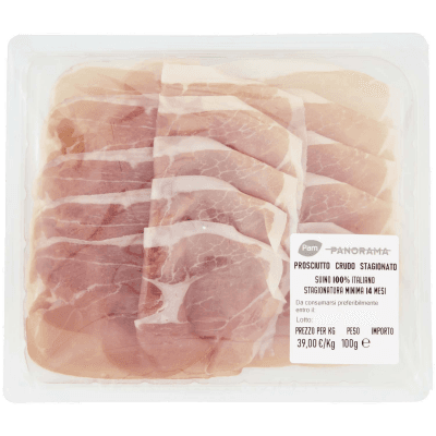 PAM PANORAMA Prosciutto Crudo Stagionato Stagionatura Minima 14 Mesi 100 g – immagine 9