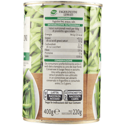 PAM PANORAMA Fagiolini Fini 400 g – immagine 12