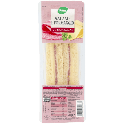 PAM Salame e Formaggio 2 Tramezzini 140 g – immagine 9