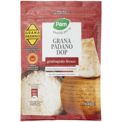 PAM Qualità per te grattugiato Grana Padano DOP 100 g – immagine 9