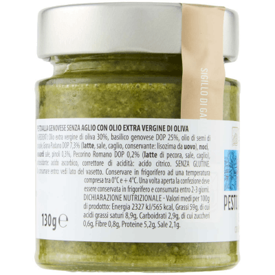 TESORI DELL'ARCA Pesto alla Genovese Senza Aglio 130 g – immagine 10