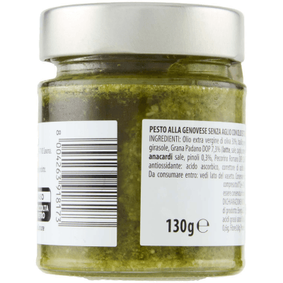 TESORI DELL'ARCA Pesto alla Genovese Senza Aglio 130 g – immagine 11