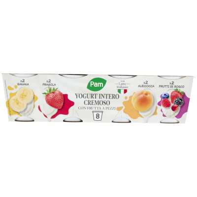 PAM Yogurt Intero Cremoso con Frutta in Pezzi 8 x 125 g – immagine 14
