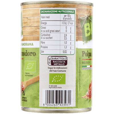 BIO Polpa di Pomodoro Biologica 400 g – immagine 12