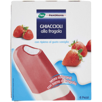 PAM PANORAMA Ghiaccioli alla fragola con ripieno al gusto vaniglia 300g (50g x 6) – immagine 11