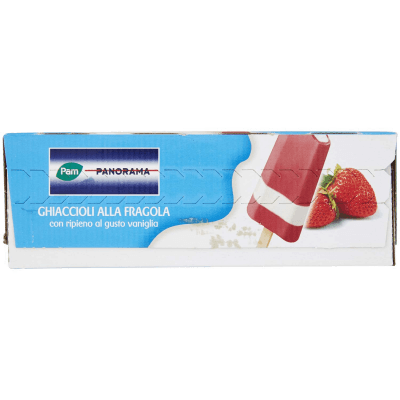 PAM PANORAMA Ghiaccioli alla fragola con ripieno al gusto vaniglia 300g (50g x 6) – immagine 13