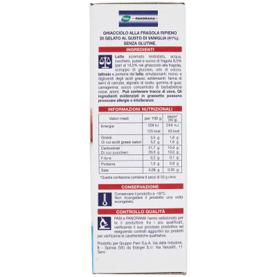PAM PANORAMA Ghiaccioli alla fragola con ripieno al gusto vaniglia 300g (50g x 6) – immagine 14