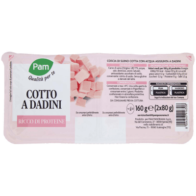 PAM Qualità per te Cotto a Dadini 2 x 80 g – immagine 9