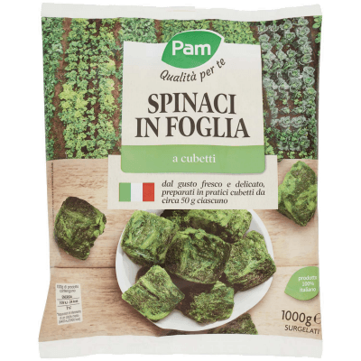 PAM PANORAMA Spinaci a Cubetti surgelati 1 kg – immagine 9