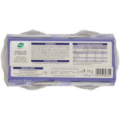 PAM Qualità per te Cheesecake al Mirtillo 2 x 85 g – immagine 11