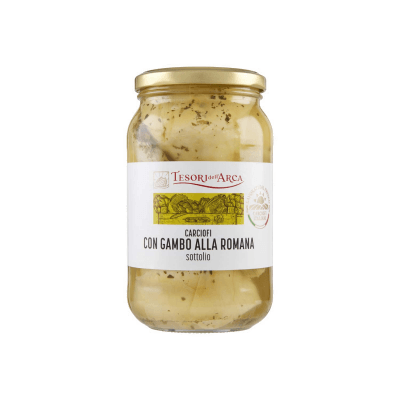TESORI DELL'ARCA Carciofi con Gambo alla Romana Sottolio 510 g – immagine 9