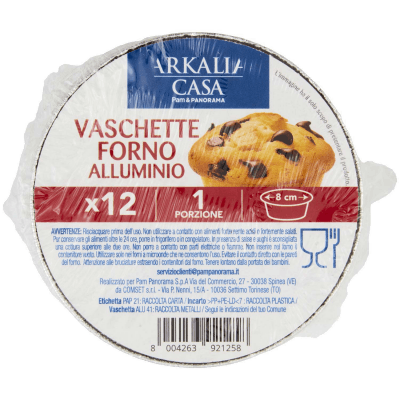 ARKALIA CASA Vaschette Forno Alluminio 8 cm 1 Porzione 12 pz – immagine 9