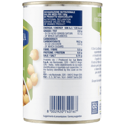 Ceci lessati al naturale La Doria 400 g 240 g – immagine 12