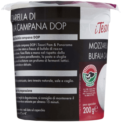 I TESORI Mozzarella di Bufala Campana DOP 200 g – immagine 10