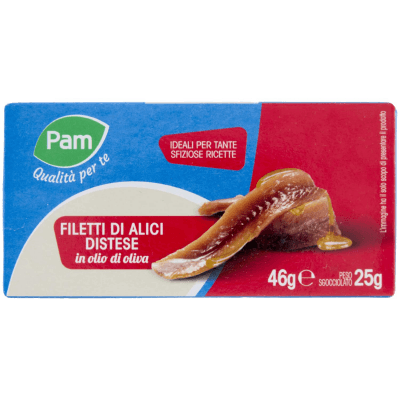 PAM Qualità per te Filetti di Alici Distese in olio di oliva 46 g – immagine 9