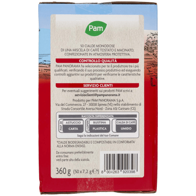 PAM 50 Cialde Caffè Espresso Intenso 50 x 7,2 g – immagine 12