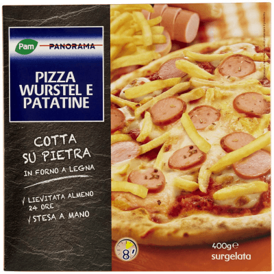 PAM PANORAMA Pizza Wurstel e Patatine surgelata 400 g – immagine 9