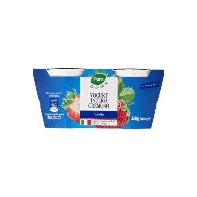 PAM PANORAMA Yogurt intero Cremoso alla Fragola 250g (125g x 2) – immagine 9