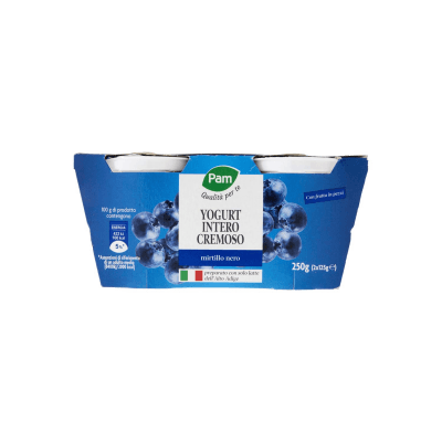 PAM PANORAMA Yogurt intero Cremoso ai Mirtilli 250g (125g x 2) – immagine 11