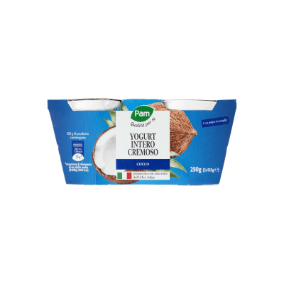 PAM PANORAMA Yogurt intero Cremoso al Cocco 2 x 125 g – immagine 9
