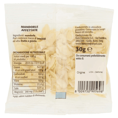 Mandorle a fette 30g – immagine 4