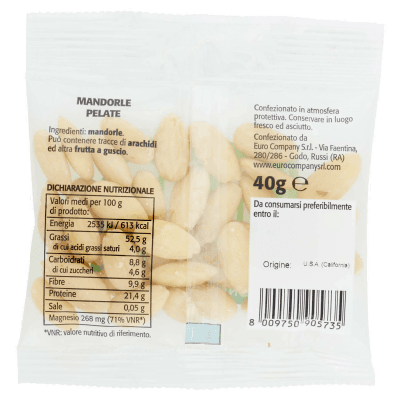 Mandorle pelate 40g – immagine 4