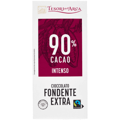 TESORI DELL'ARCA Cioccolato Fondente Extra 90% Cacao Intenso 100 g – immagine 9