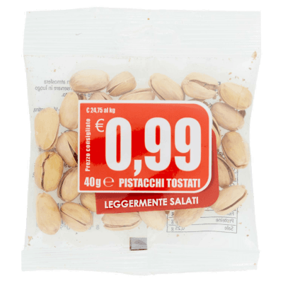 Pistacchi tostati leggermente salati 40g – immagine 2
