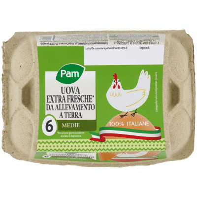 PAM PANORAMA 6 Uova extra fresche Medie da Allevamento a Terra – immagine 9