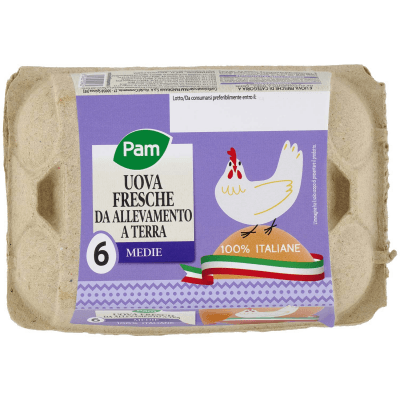 PAM PANORAMA 6 Uova fresche Medie da Allevamento a Terra – immagine 9