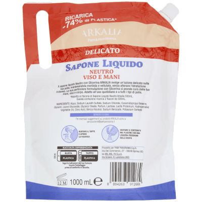 ARKALIA Sapone Liquido Delicato Viso e Mani Ricarica 1 L – immagine 11