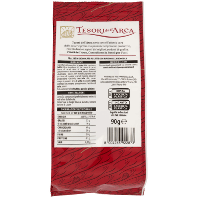 TESORI DELL'ARCA Praline di Cioccolato al Latte con Ripieno alla Nocciola 90 g – immagine 11