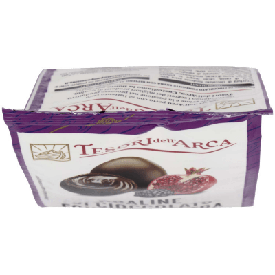 TESORI DELL'ARCA Praline di Cioccolato Fondente Extra con Ripieno al Gusto Mora e Melagrana 90 g – immagine 13