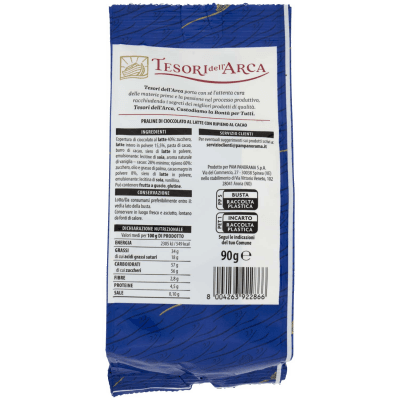 TESORI DELL'ARCA Praline di Cioccolato al Latte con Ripieno al Cacao 90 g – immagine 11