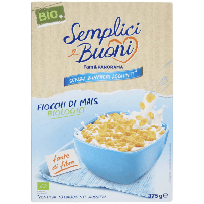 SEMPLICI E BUONI Senza Zuccheri Aggiunti Fiocchi di Mais Biologici 375 g – immagine 9