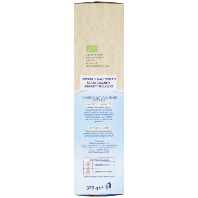 SEMPLICI E BUONI Senza Zuccheri Aggiunti Fiocchi di Mais Biologici 375 g – immagine 12