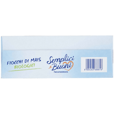 SEMPLICI E BUONI Senza Zuccheri Aggiunti Fiocchi di Mais Biologici 375 g – immagine 14