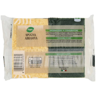 PAM Spugna Abrasiva con Cellulosa di Origine Vegetale 2 pz – immagine 11