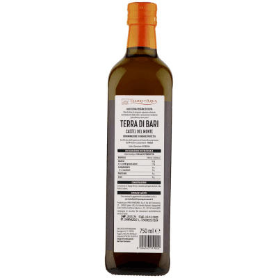 TESORI DELL'ARCA Olio Extra Vergine di Oliva Terra di Bari Castel del Monte DOP 750 ml – immagine 11