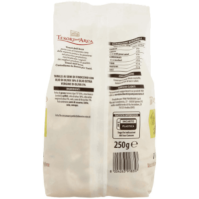 TESORI DELL'ARCA Taralli ai Semi di Finocchio 250 g – immagine 11