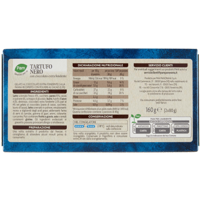 PAM Qualità per te Tartufo Nero con cioccolato extra fondente 2 x 80 g – immagine 11