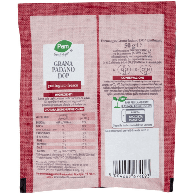 PAM PANORAMA Grana Padano D.O.P. grattugiato 50 g – immagine 11