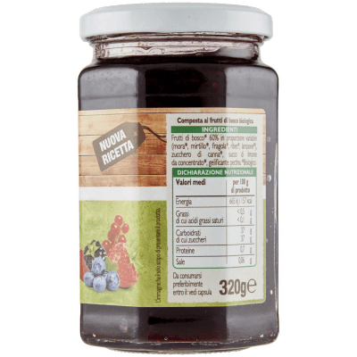 BIO Composta ai frutti di bosco Biologica 320 g – immagine 12