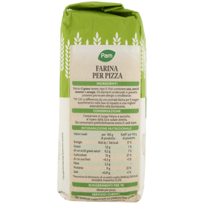 PAM Farina per Pizza Ideale per Pizze e Focacce 1 kg – immagine 12