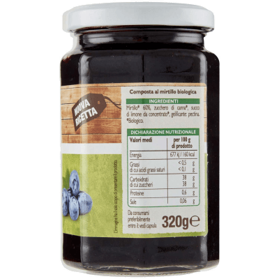 BIO Composta al mirtillo Biologica 320 g – immagine 12