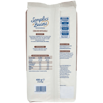SEMPLICI E BUONI Cracker Integrali 10 x 40 g – immagine 11