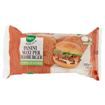 PAM Qualità per te Panini Maxi per Hamburger 4 x 75 g – immagine 9