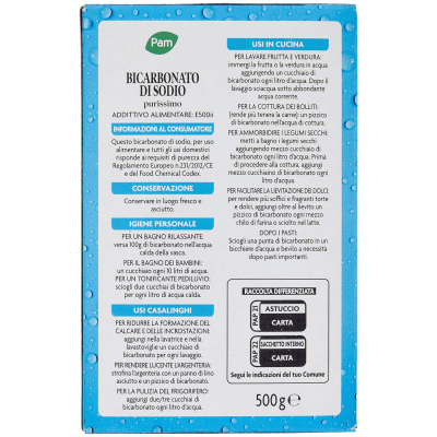 PAM Bicarbonato di Sodio purissimo 500 g – immagine 11