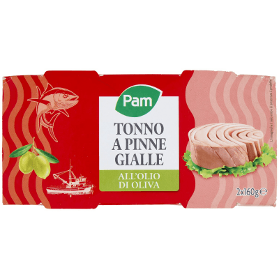 PAM Tonno a Pinne Gialle all'Olio di Oliva 2 x 160 g – immagine 9